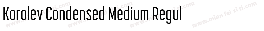 Korolev Condensed Medium Regular字体转换